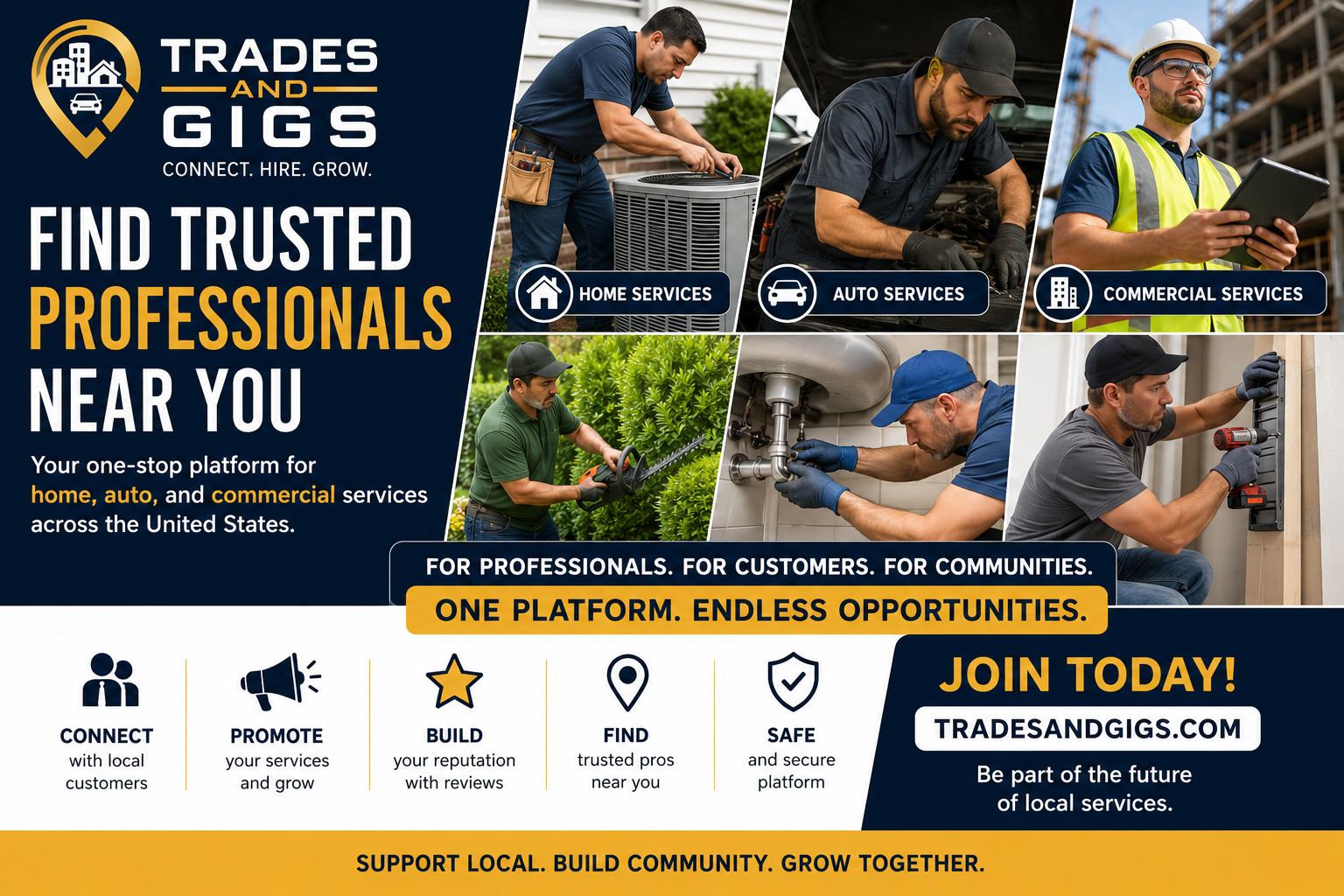 Trusted local pros for home, auto and commercial services